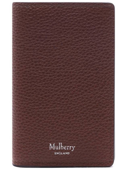 Small Classic Grain Leather Card Wallet Oak - MULBERRY - BALAAN 2