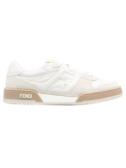 Match FF Logo Low Top Sneakers White - FENDI - BALAAN 1