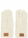 Furka Logo Patch Gloves Ecru - ISABEL MARANT - BALAAN 2