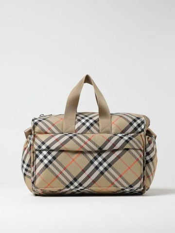 Kids Vintage Check Bowling Tote Bag Beige - BURBERRY - BALAAN 1