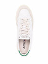 Medalist Suede Green Tab Low Top Sneakers White Beige - AUTRY - BALAAN 5