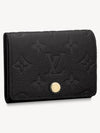 Monogram Embossed Leather Business Card Wallet Black - LOUIS VUITTON - BALAAN 2