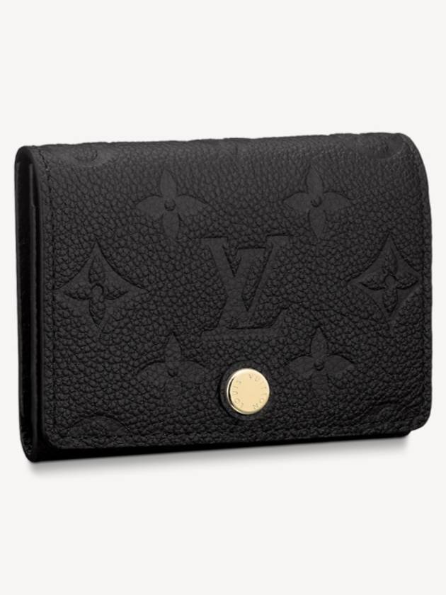 Monogram Embossed Leather Business Card Wallet Black - LOUIS VUITTON - BALAAN 2