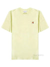 Fox Head Patch Regular Short Sleeve T-Shirt Chalk Yellow - MAISON KITSUNE - BALAAN 2