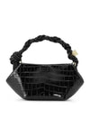 Boo Crocodile Embossed Mini Leather Tote Bag A6089 - GANNI - BALAAN 1