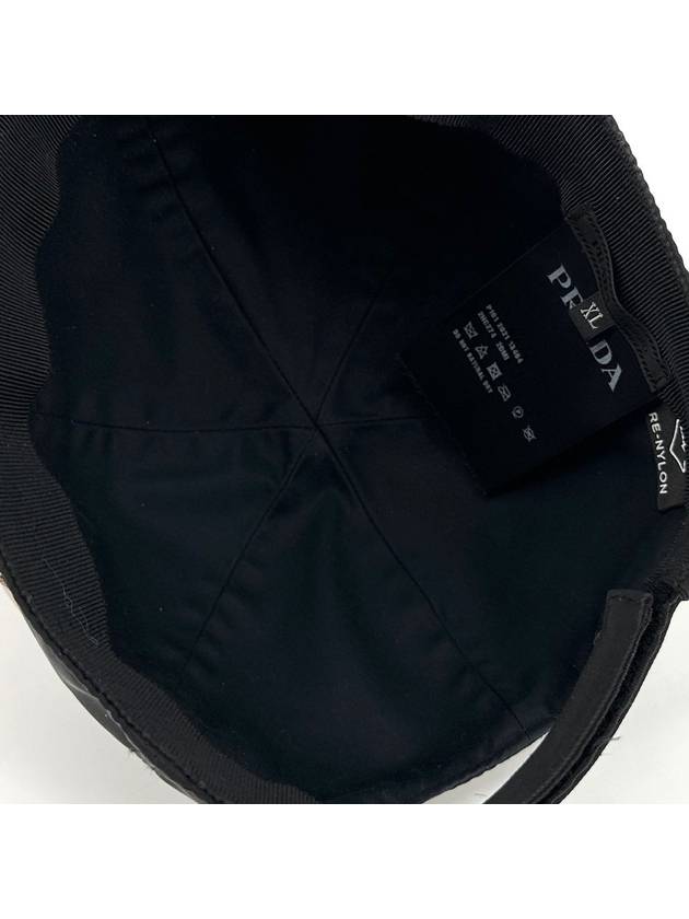 Triangular logo re nylon ball cap hat - PRADA - BALAAN 7