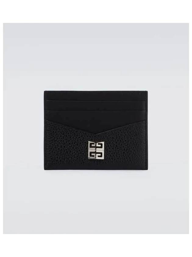 Grained Leather Card Holder Black BK6099K18A - GIVENCHY - BALAAN 1