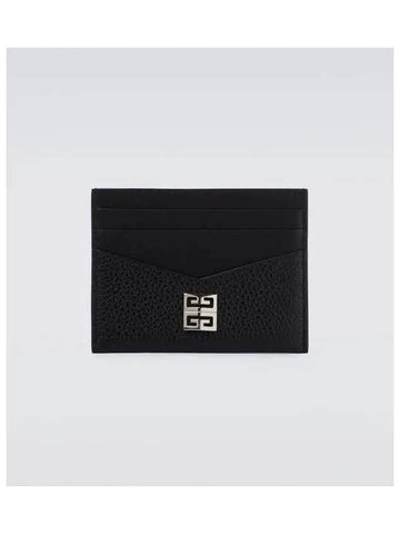 Grained Leather Card Holder Black BK6099K18A - GIVENCHY - BALAAN 1