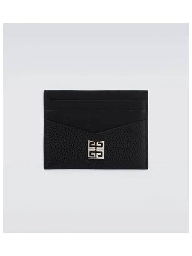 Grained Leather Card Holder Black BK6099K18A - GIVENCHY - BALAAN 1