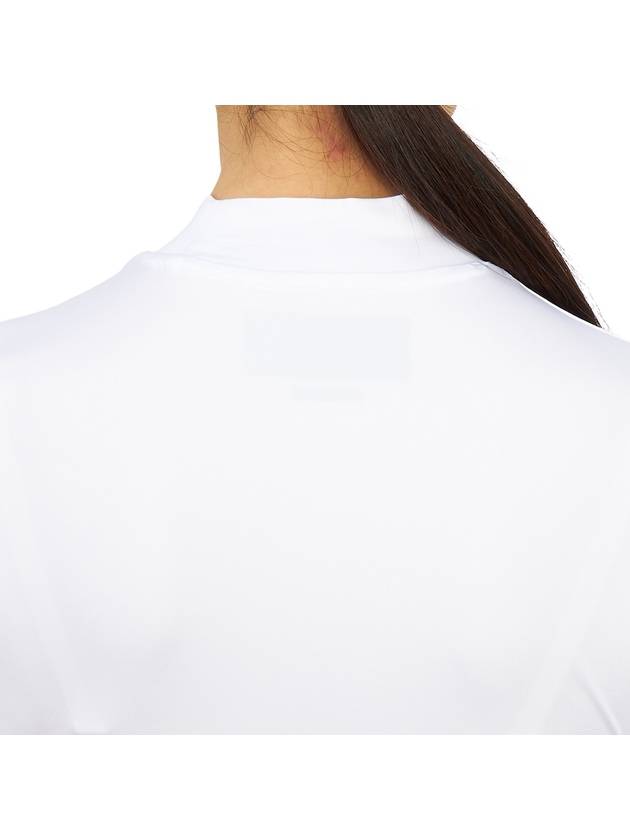 Women's Golf Roll Neck Short Sleeve T-Shirt White - HYDROGEN - BALAAN 8