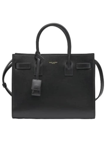 Baby Sac de Jour Tote Bag Black Handbag - SAINT LAURENT - BALAAN 1