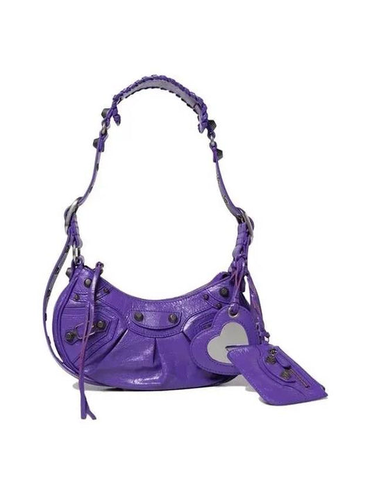 Le Cagole XS Lambskin Shoulder Bag Purple - BALENCIAGA - BALAAN 2