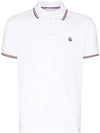 8A70300 84556 Logo Patch Polo Pique Short Sleeve - MONCLER - BALAAN 1