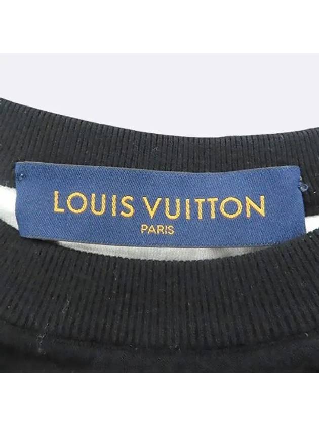 1A7QUP Black GRAPHIC INTARSIA short sleeve t shirt L size - LOUIS VUITTON - BALAAN 3