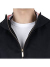 Waterproof Cotton Twill T-Dart Hooded Jacket Navy - THOM BROWNE - BALAAN 7