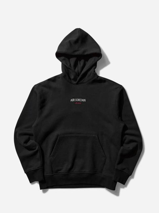 Air Jordan Wordmark Chicago Fleece Pullover Hoodie Black - NIKE - BALAAN 1