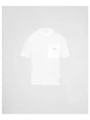 Nylon Pocket Cotton Short Sleeve T-Shirt White - PRADA - BALAAN 2