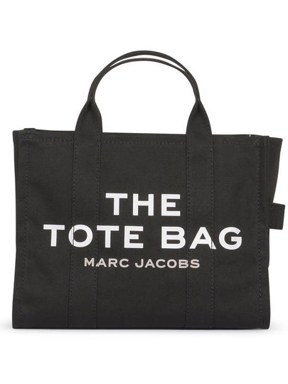 Logo Medium Canvas Tote Bag Black - MARC JACOBS - BALAAN 2