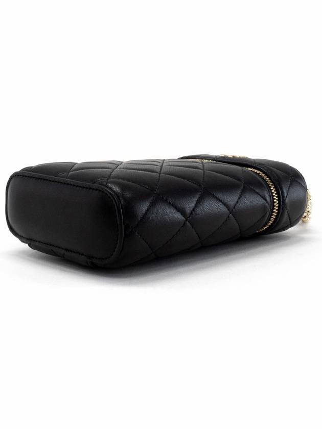 Classic Chain Cosmetic Phone Holder Vanity Bag Lambskin Black Champagne Gold AP2675 - CHANEL - BALAAN 9