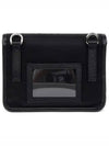 Re-Nylon Saffiano Leather Smartphone Case Cross Bag Black - PRADA - BALAAN 4