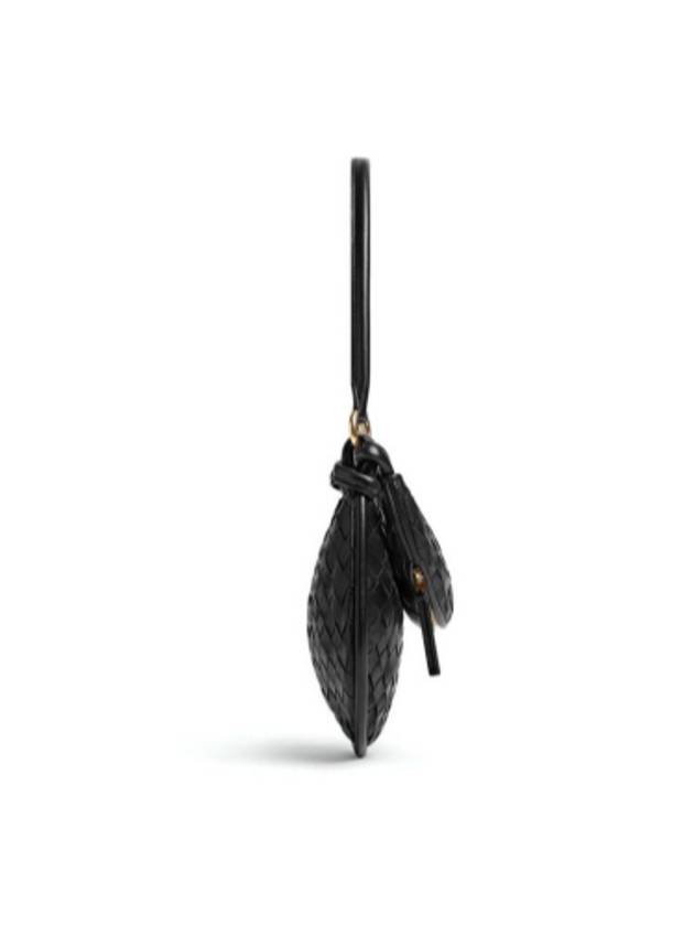 Intrecciato Gemelli Small Shoulder Bag Black - BOTTEGA VENETA - BALAAN 3