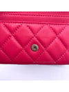 Classic Lambskin Flap Card Holder Red Champagne Gold - CHANEL - BALAAN 7