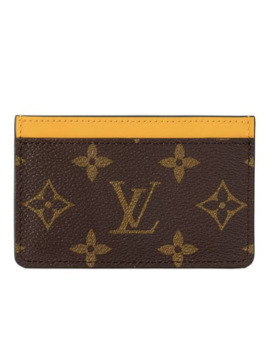 PM Monogram Card Wallet Brown Yellow - LOUIS VUITTON - BALAAN 1