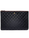 Women s A82552 Lambskin Classic COCO Gold Logo Large Clutch - CHANEL - BALAAN 1