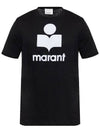 Karman Logo Short Sleeve T-Shirt Black - ISABEL MARANT - BALAAN 2