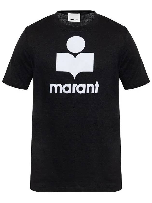 Karman Logo Short Sleeve T-Shirt Black - ISABEL MARANT - BALAAN 2