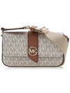 Greenwich Extra Small Logo Leather Shoulder Bag White - MICHAEL KORS - BALAAN 2