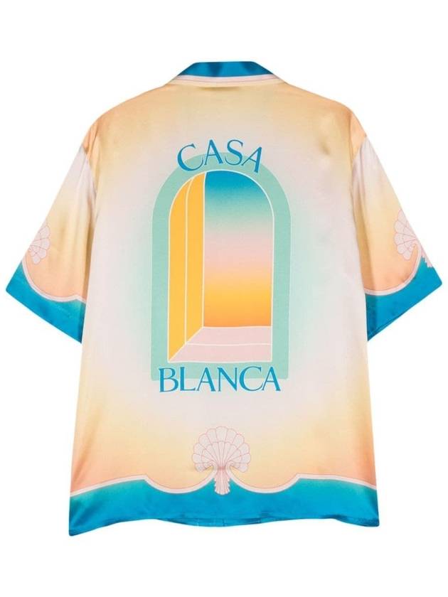 CASABLANCA CUBAN COLLAR SHORT SLEEVE SHIRT - CASABLANCA - BALAAN 2