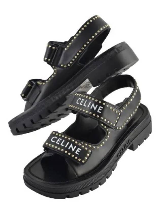 rare studded chunky sandals women - CELINE - BALAAN 1