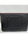 Classic Large Clutch Caviar Black Silver A82552 - CHANEL - BALAAN 4