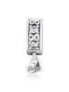 Family Always Pave Clip Charm Silver - PANDORA - BALAAN 2