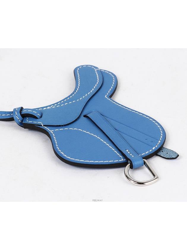 Cell Paddock Bag Charm Bleu de Gallis 73218 - HERMES - BALAAN 3