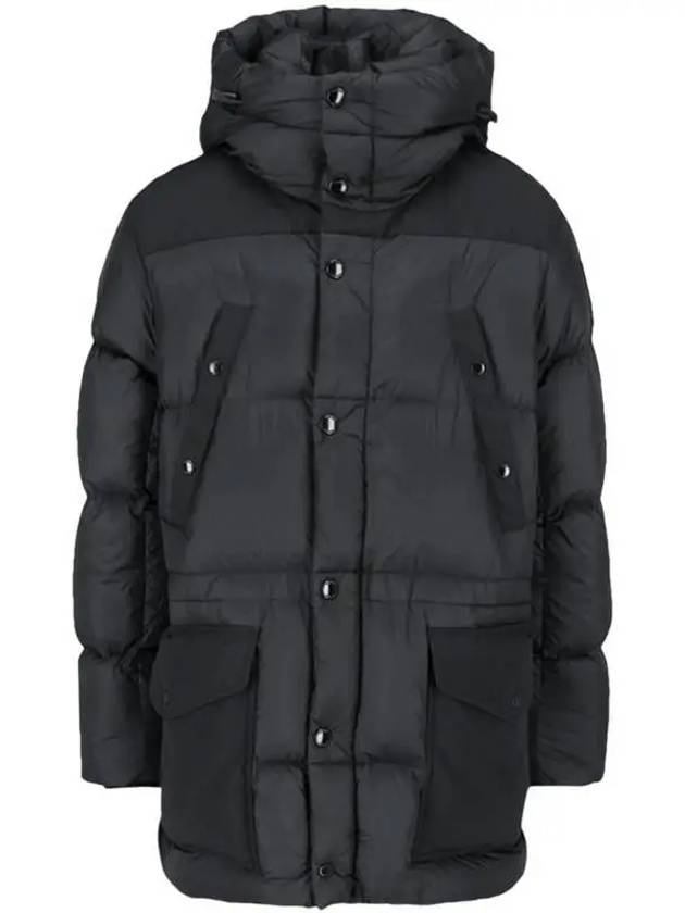 Logo Applique Nylon Puffer Padding Charcoal Grey - BURBERRY - BALAAN 2