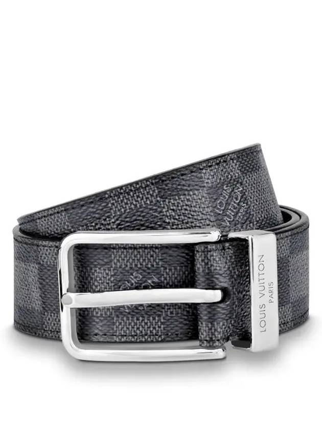 Pont Neuf 35MM Canvas Belt Grey - LOUIS VUITTON - BALAAN 4