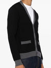 Maison Kitsune Bold Fox Head Patch Men s Two tone Wool Cardigan NM00507 P199 - POLO RALPH LAUREN - BALAAN 3