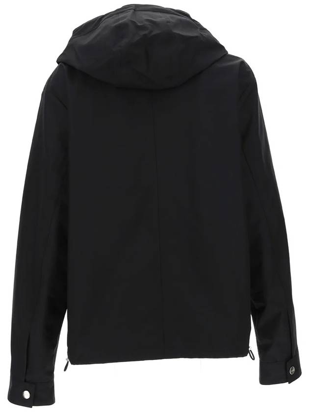 Heart Logo Nylon Hooded Jacket Black - AMI - BALAAN 3