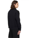 De Coeur Wool Cardigan Black - AMI - BALAAN 4