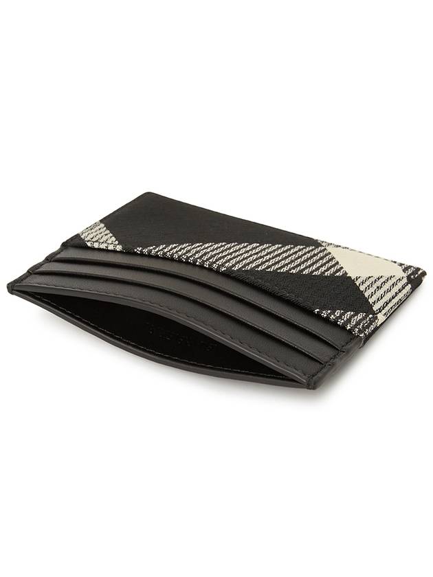 Tall Check Card Wallet Black - BURBERRY - BALAAN 5