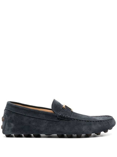 Timeless Gommino Suede Driving Shoes Navy - TOD'S - BALAAN 1