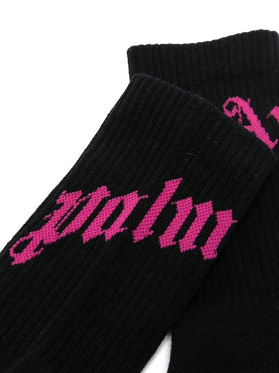 intarsia-logo socks - PALM ANGELS - BALAAN 2