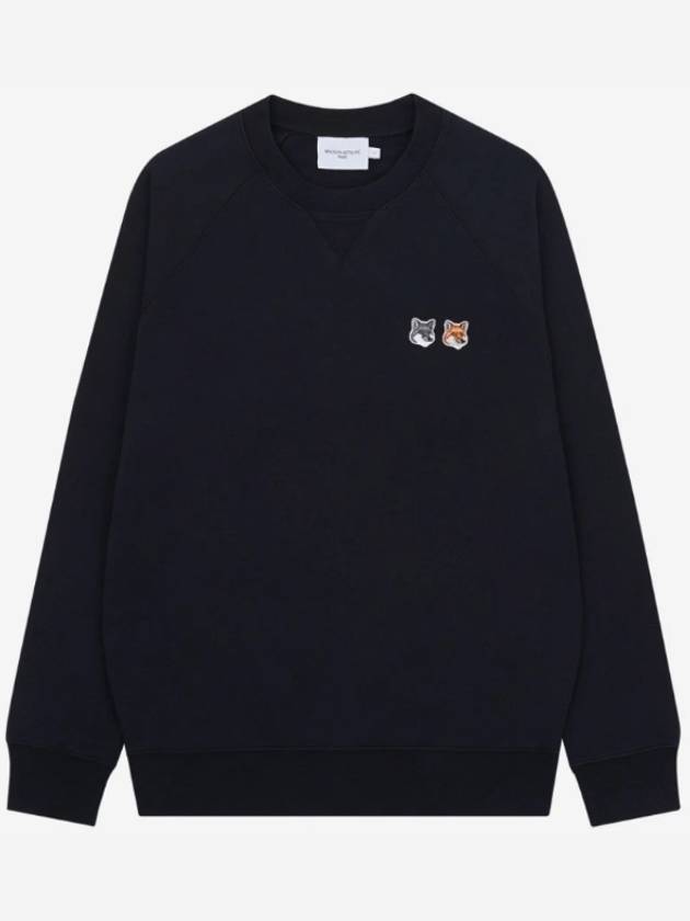 Double Fox Head Patch Classic Sweatshirt Anthracite - MAISON KITSUNE - BALAAN 2