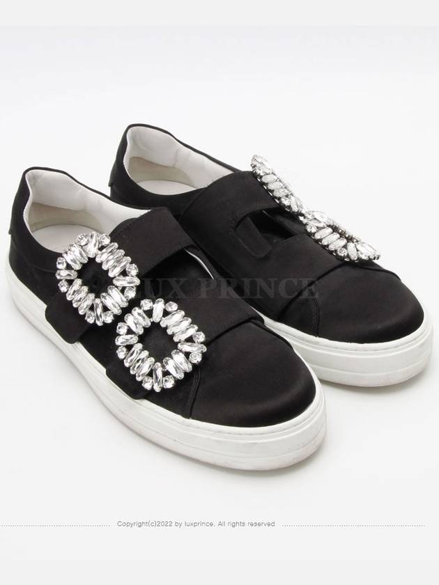 Double Tre Vivier Satin Sneakers Black 1229hva - ROGER VIVIER - BALAAN 5