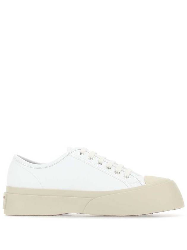 Pablo Platform Nappa Leather Low Top Sneakers Lilywhite - MARNI - BALAAN 2