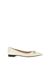 Women's Horsebit Leather Ballerina White - GUCCI - BALAAN 2