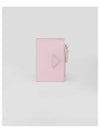 Logo Saffiano Leather Card Wallet Alabaster - PRADA - BALAAN 2