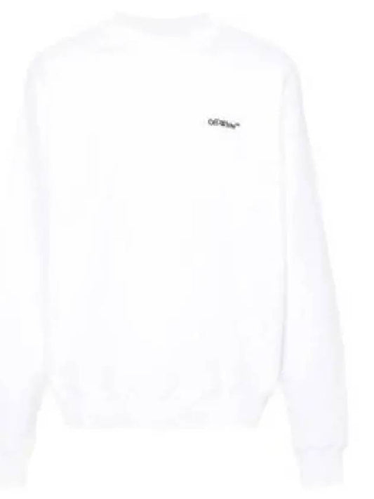 Hooded Sweatshirt OMBA054S24FLE001 0110 White - OFF WHITE - BALAAN 2